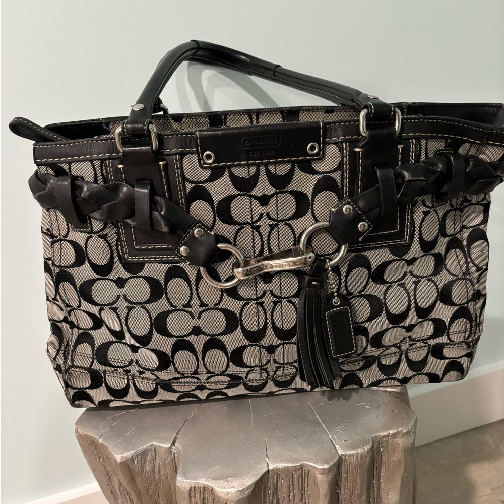 Coach Hampton signature carryall Purse